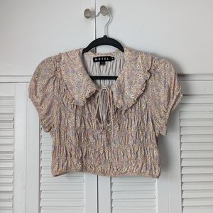 Motel Rocks collared top